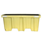 2 Drum Nestable Spill Pallet, Yellow, Without Drain